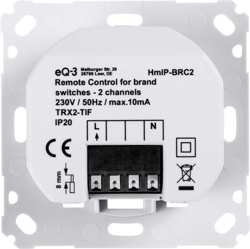 619543-6_HmIP-Wandtaster-fuer-MS-2-fach-H_152000A0 jpg - Produktbild Detailansicht 619543-6_HmIP-Wandtaster-fuer-MS-2-fach-H_152000A0 jpg - Produktbild Detailansicht